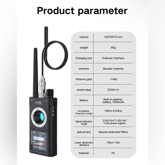 Advanced Detector, GPS/SPY/Monitor/Hidden Camera Detector, Anti-theft Terminator - Picture 4 of 10